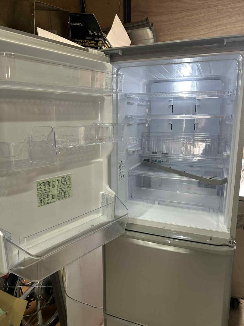 送料無料 SHARP 冷蔵庫 SJ-W354H-S 2021年製 両開き
