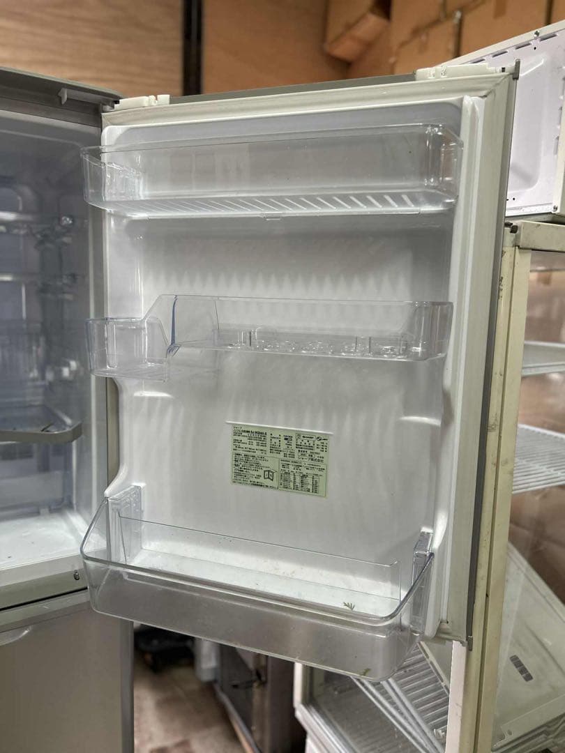 送料無料 SHARP 冷蔵庫 SJ-W354H-S 2021年製 両開き