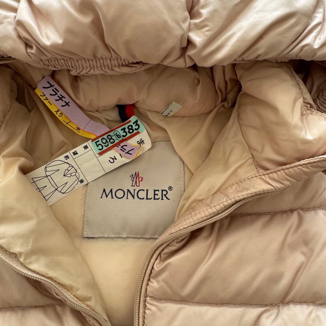マロンままMONCLER フード付きダウンジャケット 12/18M ピンク