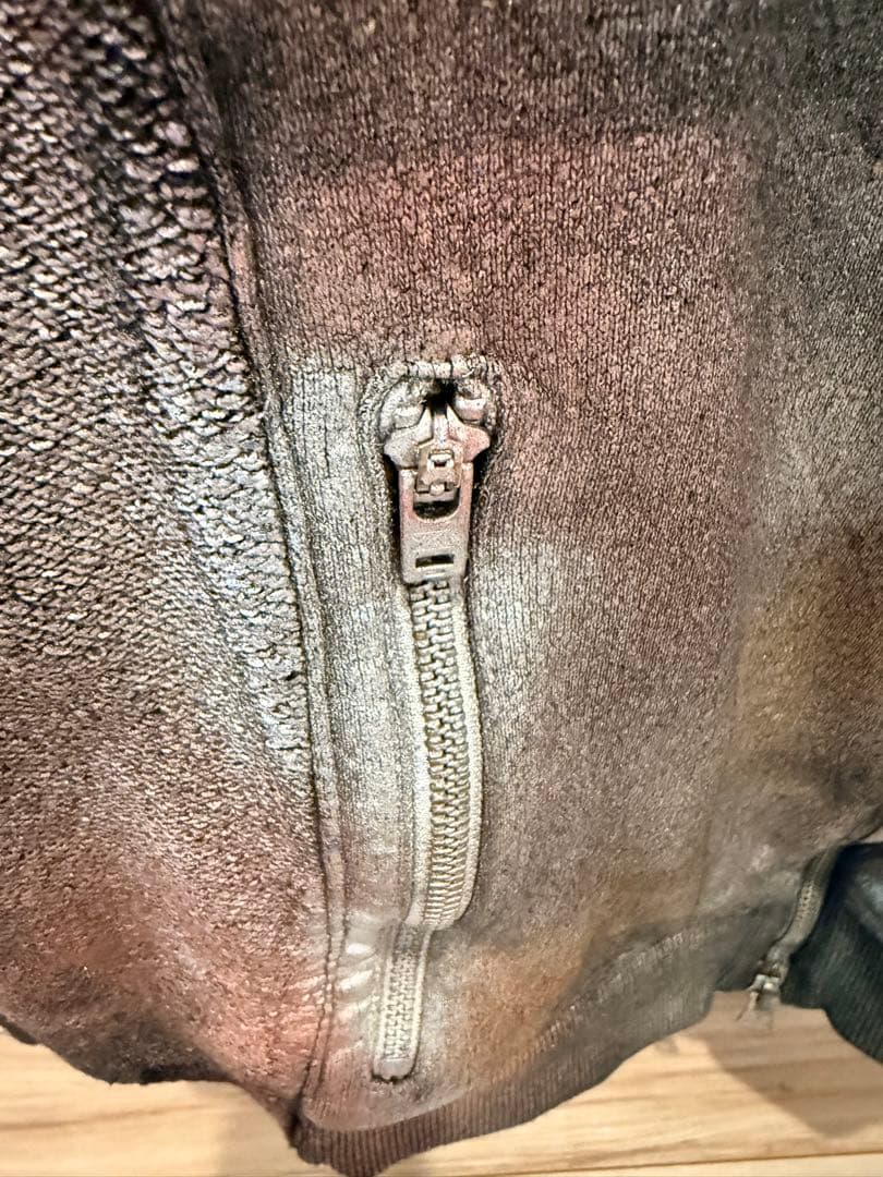 j*l様 希少！LGBルグランブルー　デザイナースプレーカラーリングブルゾン⑥