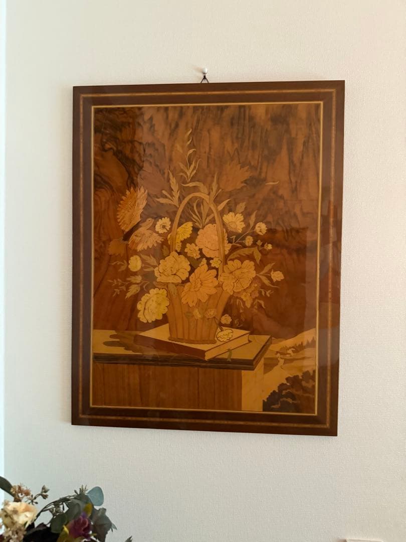 花のバスケット マリネラート技法 絵画