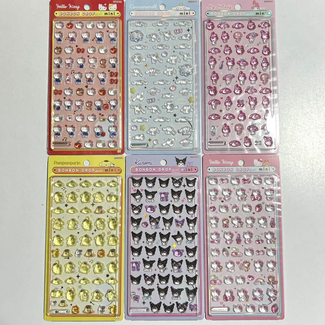 正規品 新作 サンリオ ボンボンドロップシール mini ミニ ボンドロ