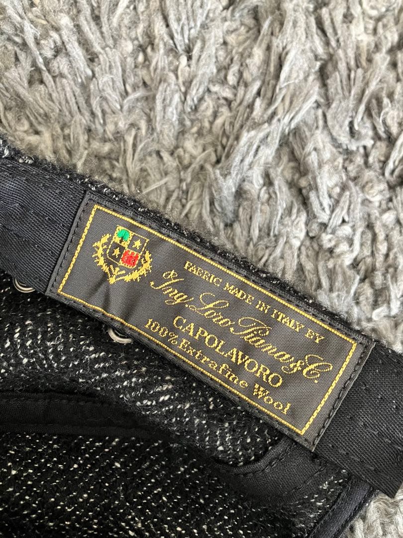 Supreme Wool Camp Cap ブラック　ロロピアーナ生地