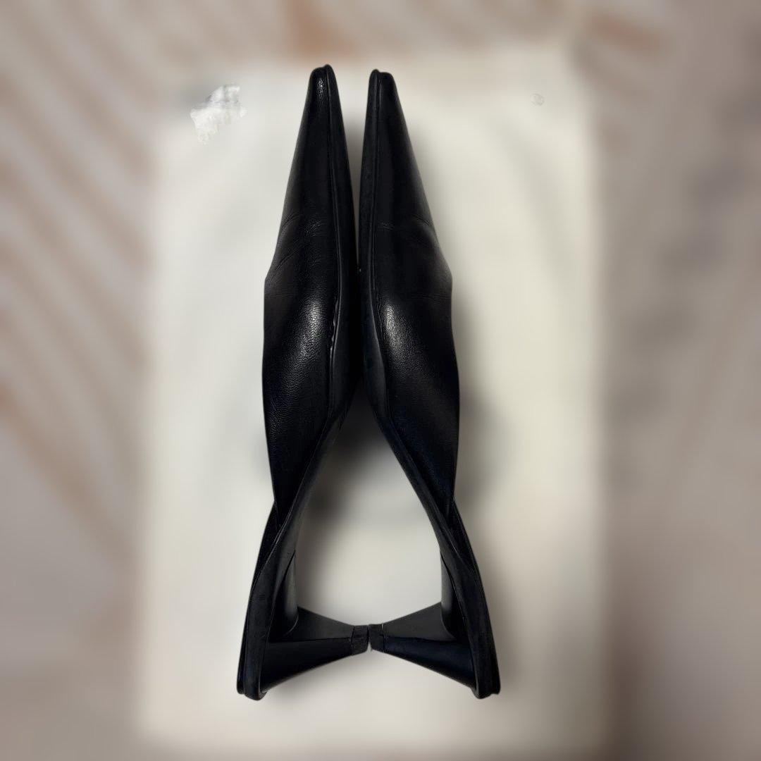 PRADA ブラックレザー ミュール 5cm