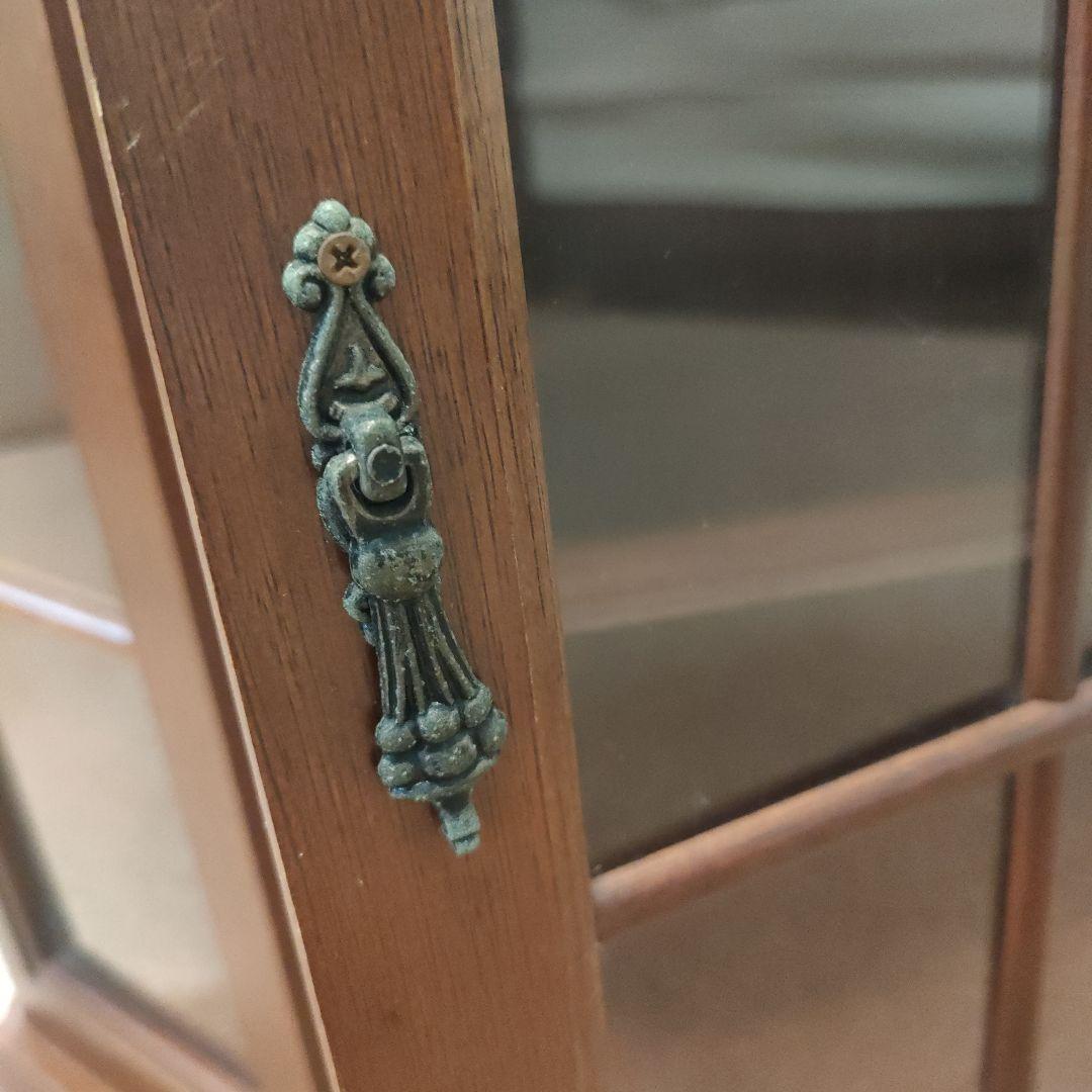 木製 キャビネット アンティーク 飾り棚 壁掛け