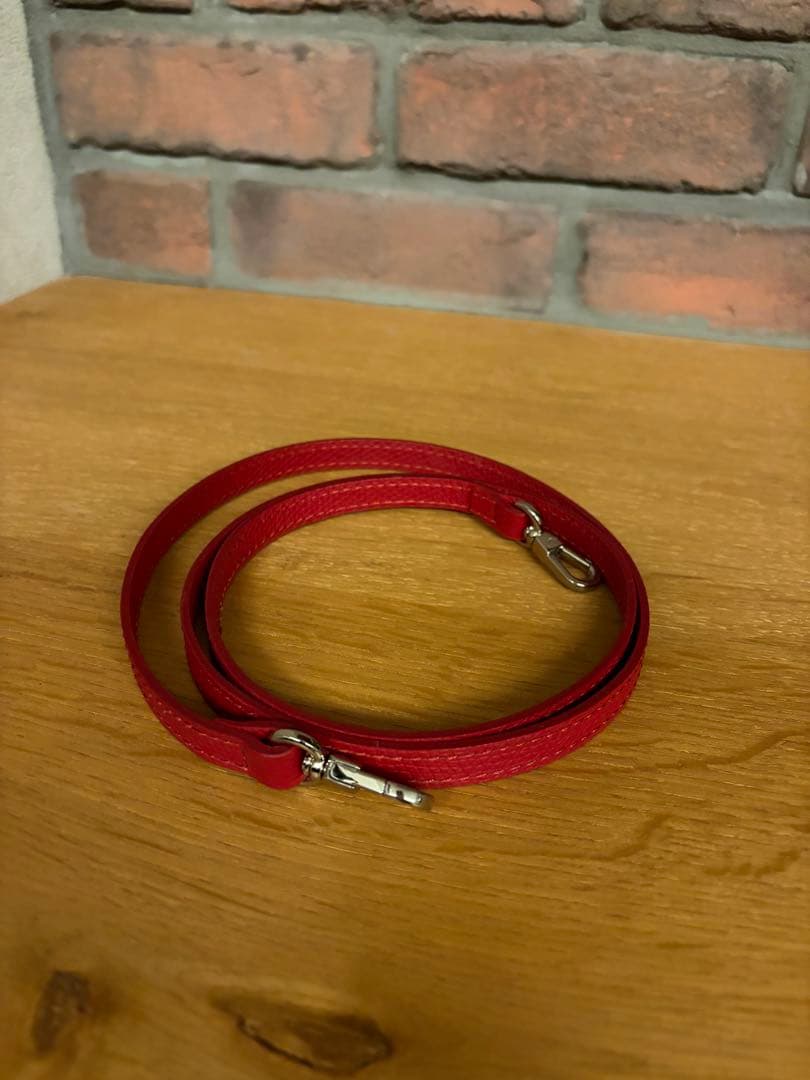 ロンシャン　ルロゾ　ショルダー　レッド