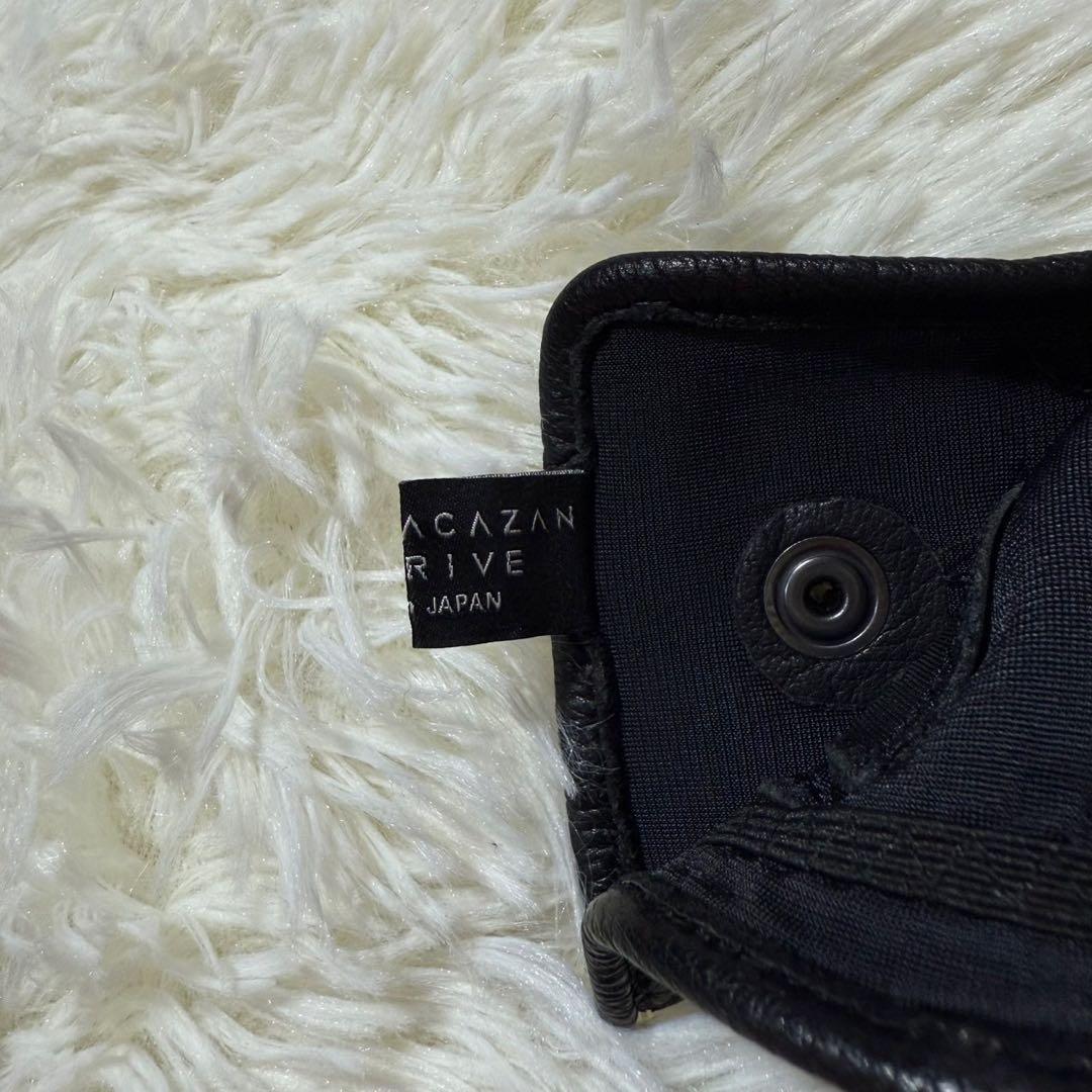 【美品】CACAZAN ドライビンググローブ レザー ブラック Mサイズ 日本製