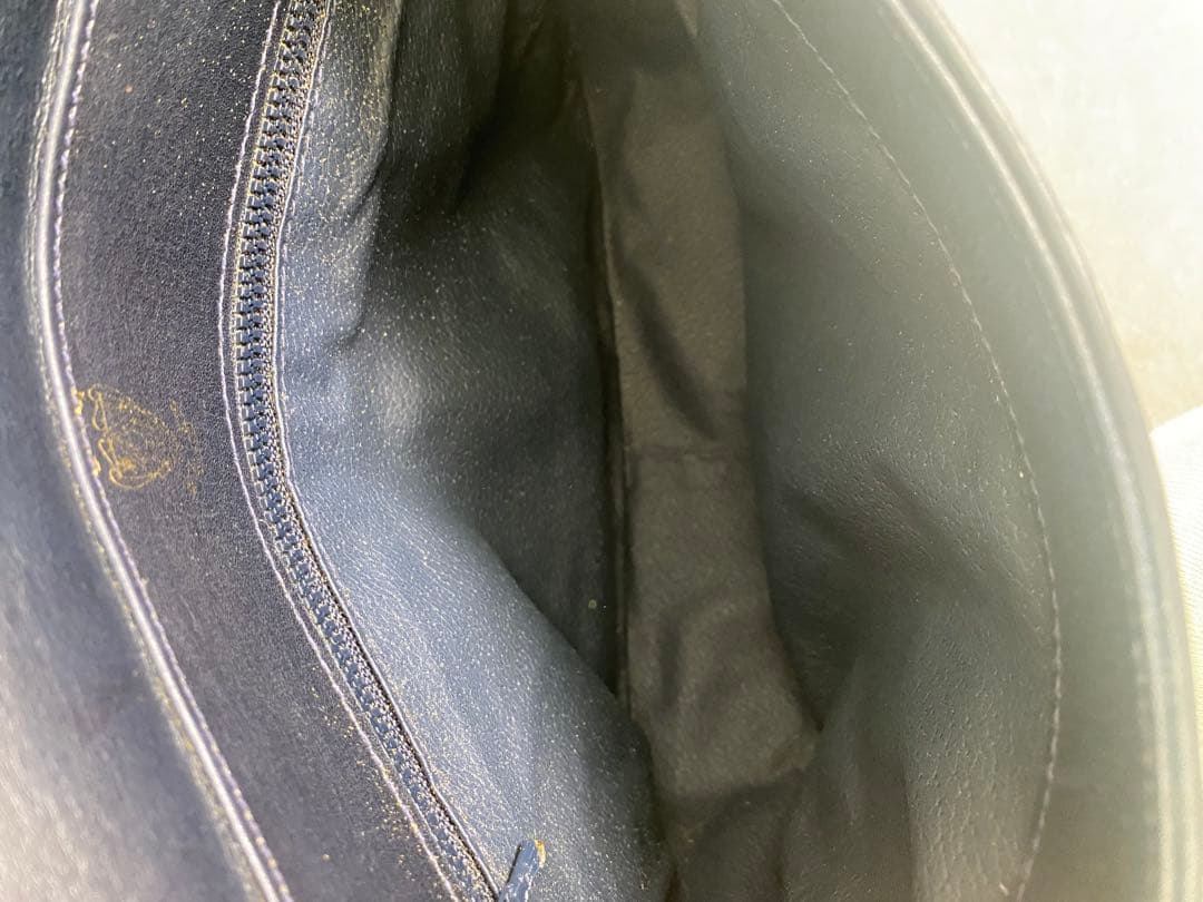 GUCCI GGパターン ショルダーバッグ ネイビー/アイボリー