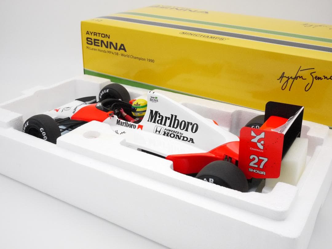 1/12 マクラーレン MP4/5B マルボロ A.セナ チャンピオン PMA