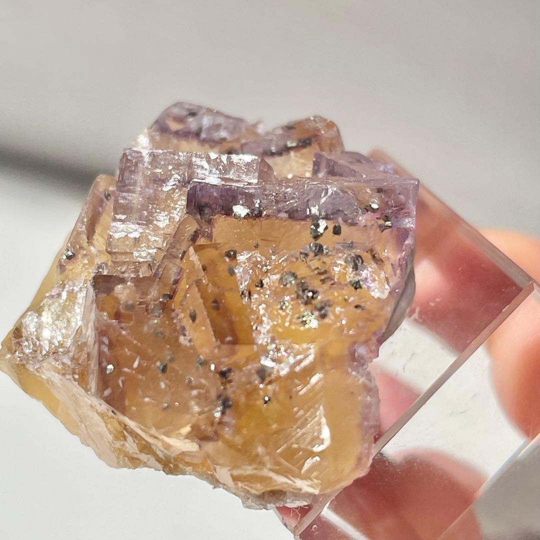 384 イリノイ州産 フローライト&キャルコパイライト