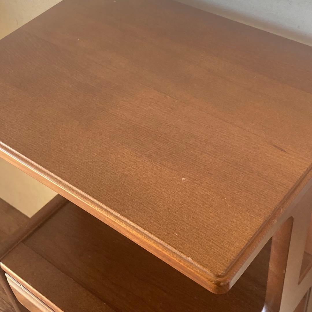 オールド カリモク ヴィンテージ 電話台 ディスプレイ コンソール 飾り棚