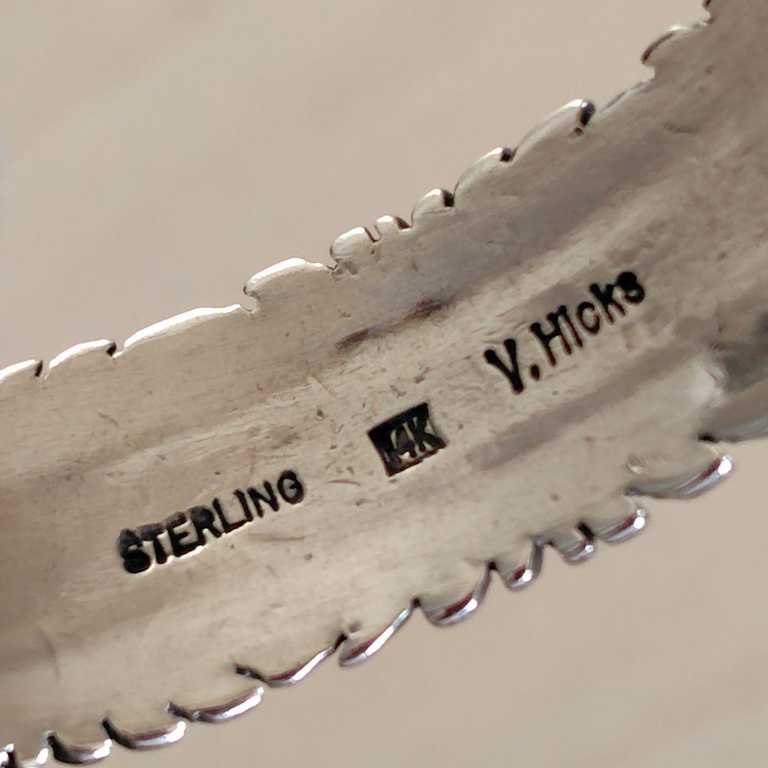 victor hicks ビクターヒックス シルバー 14K バングル ナバホ