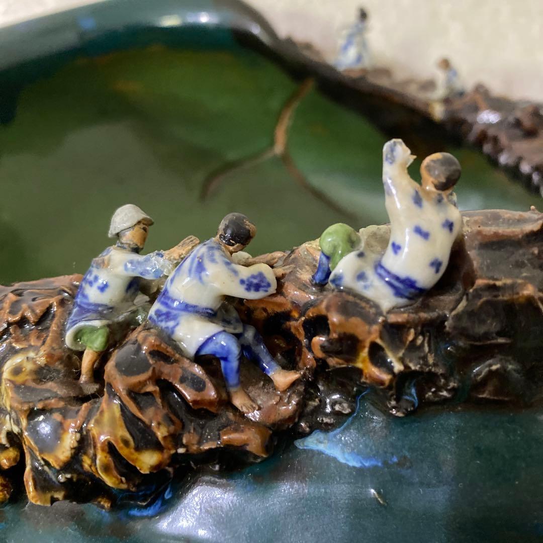 隅田焼　大鉢　石黒香ニ　井上良斎