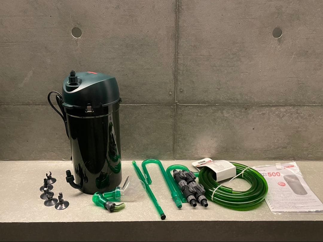 半年使用！EHEIM エーハイム 500 ダブルタップ2本付き！ 60Hz