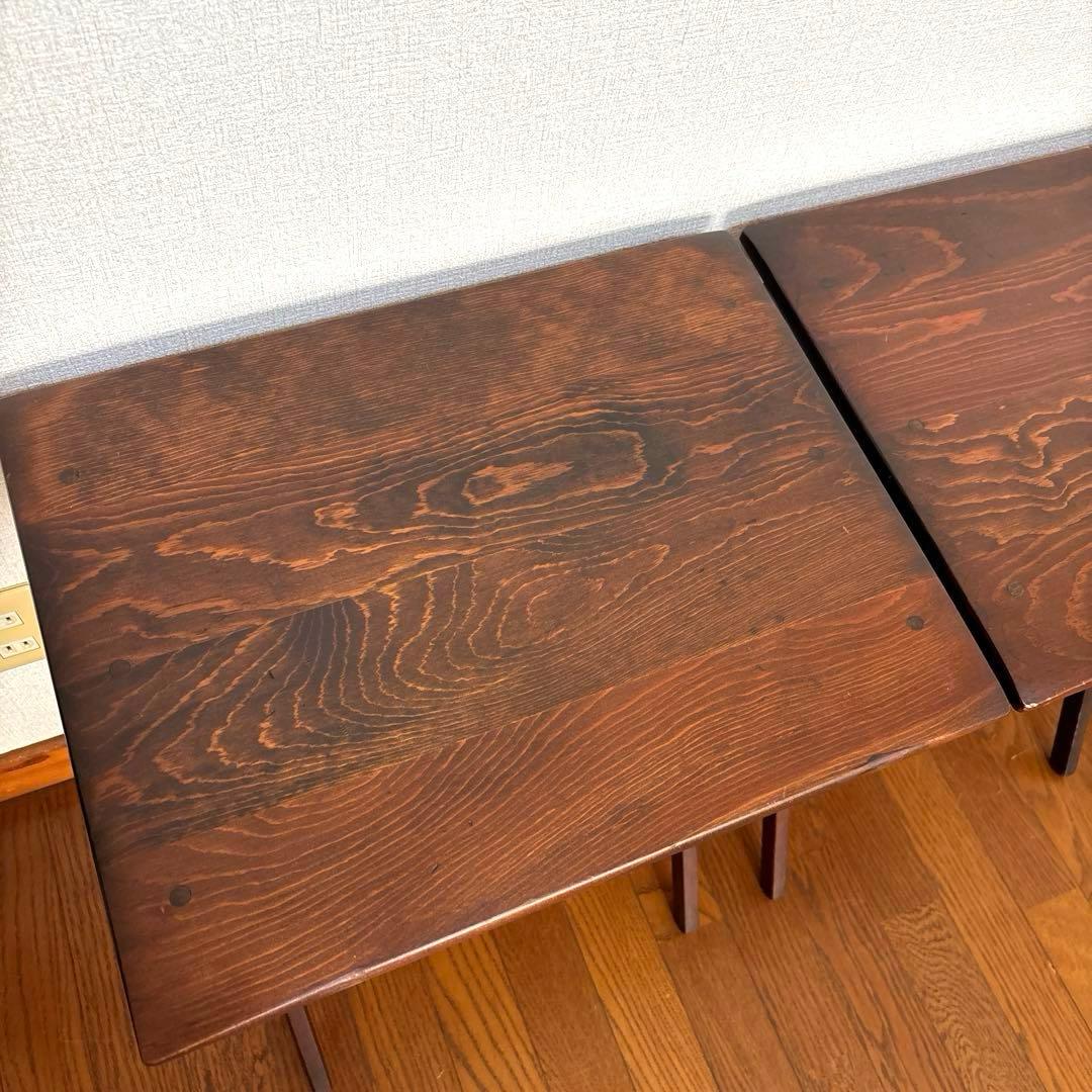 【専用商品】　　　　　　アンティーク 格納式 フォールディング サイドテーブル