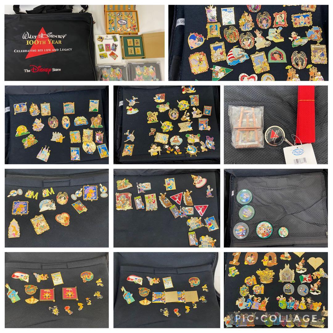 3-2704 ウォルトディズニー生誕100年　ピンバッジ・缶バッジ等グッズまとめ