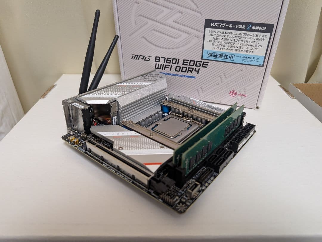 MSI B760Iマザー + i5-13600kf + 64GBメモリ