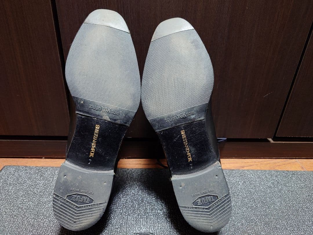 SHETLANDFOX　 内羽根パンチドキャップトゥ　BL