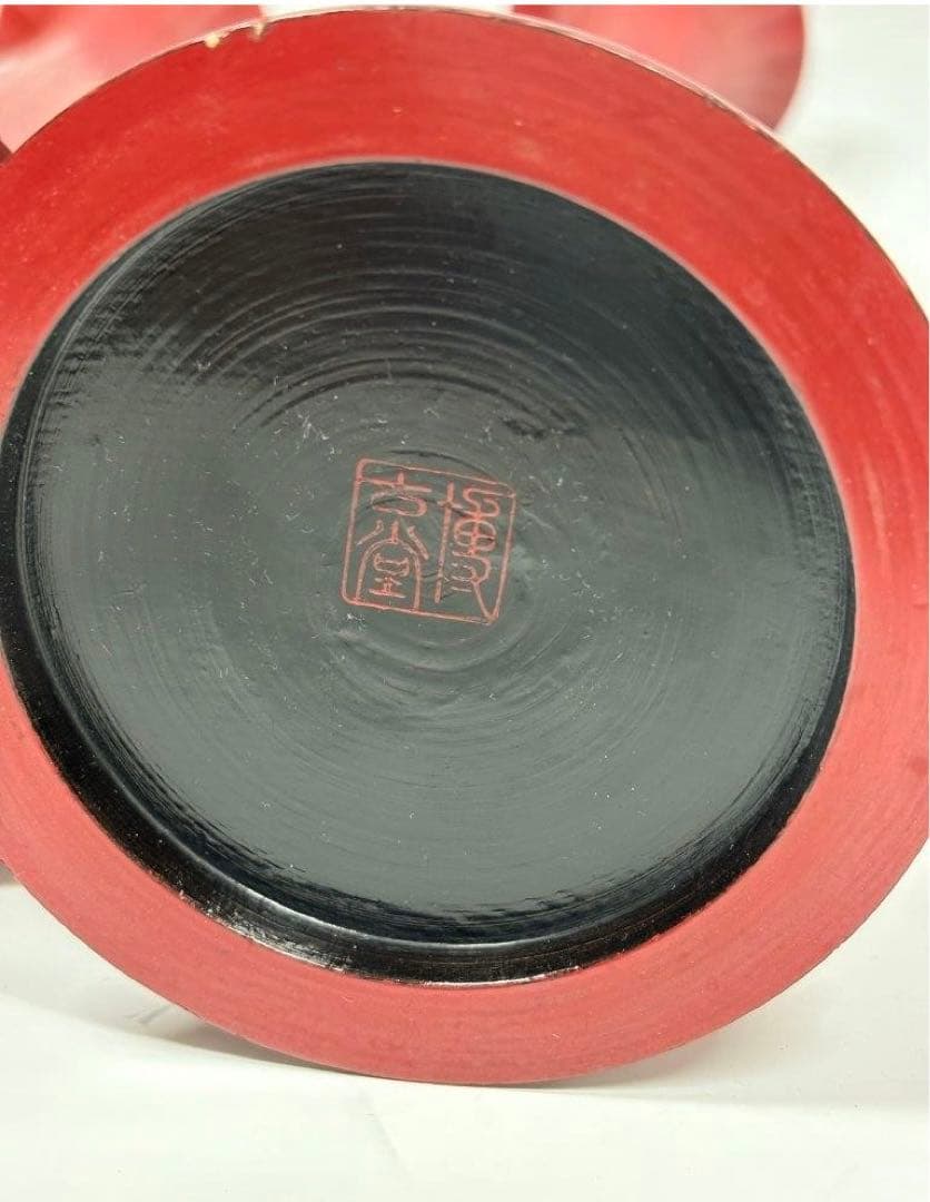 鎌倉彫　博古堂　燭台　一対