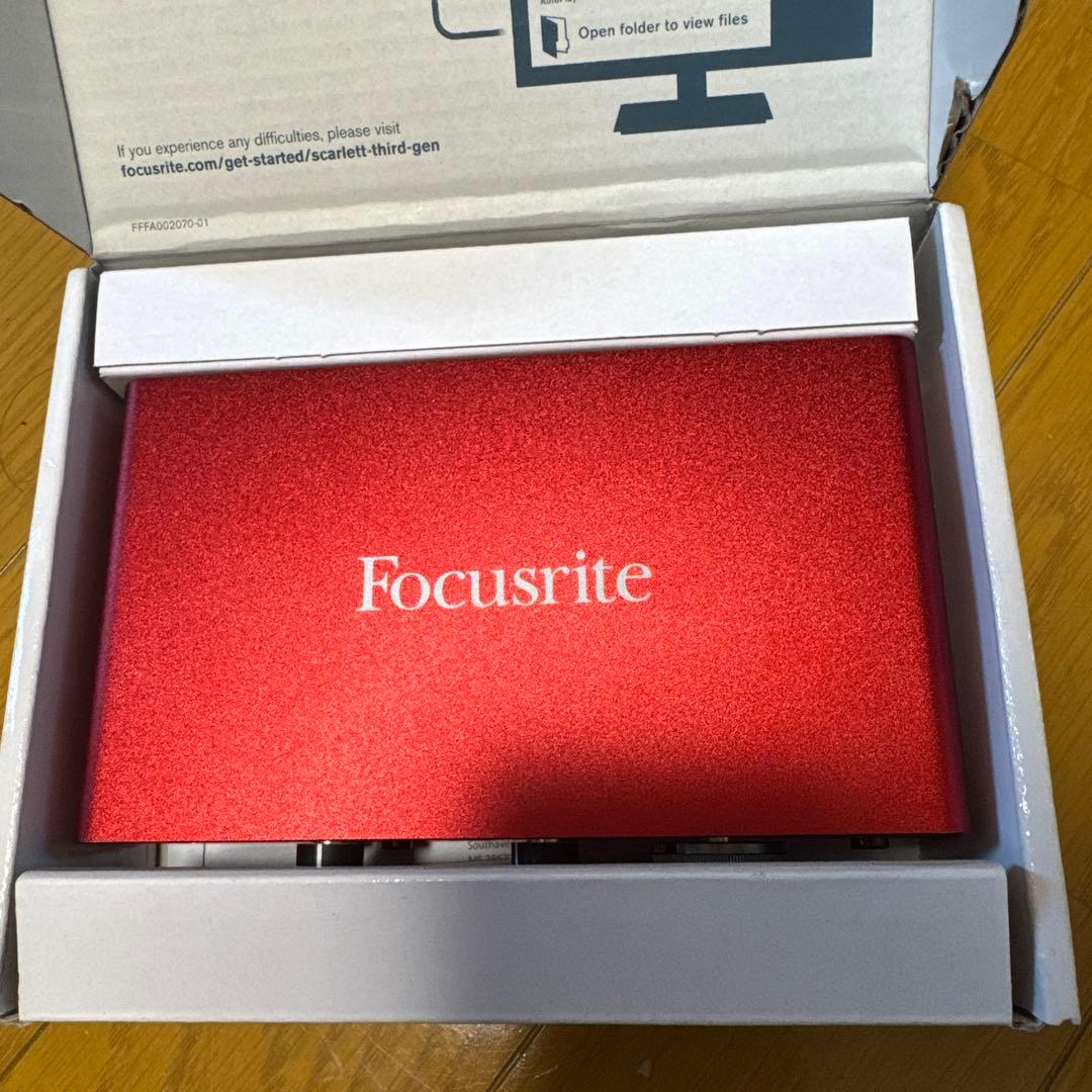 Focusrite ScarlettSolo gen3オーディオインターフェイス