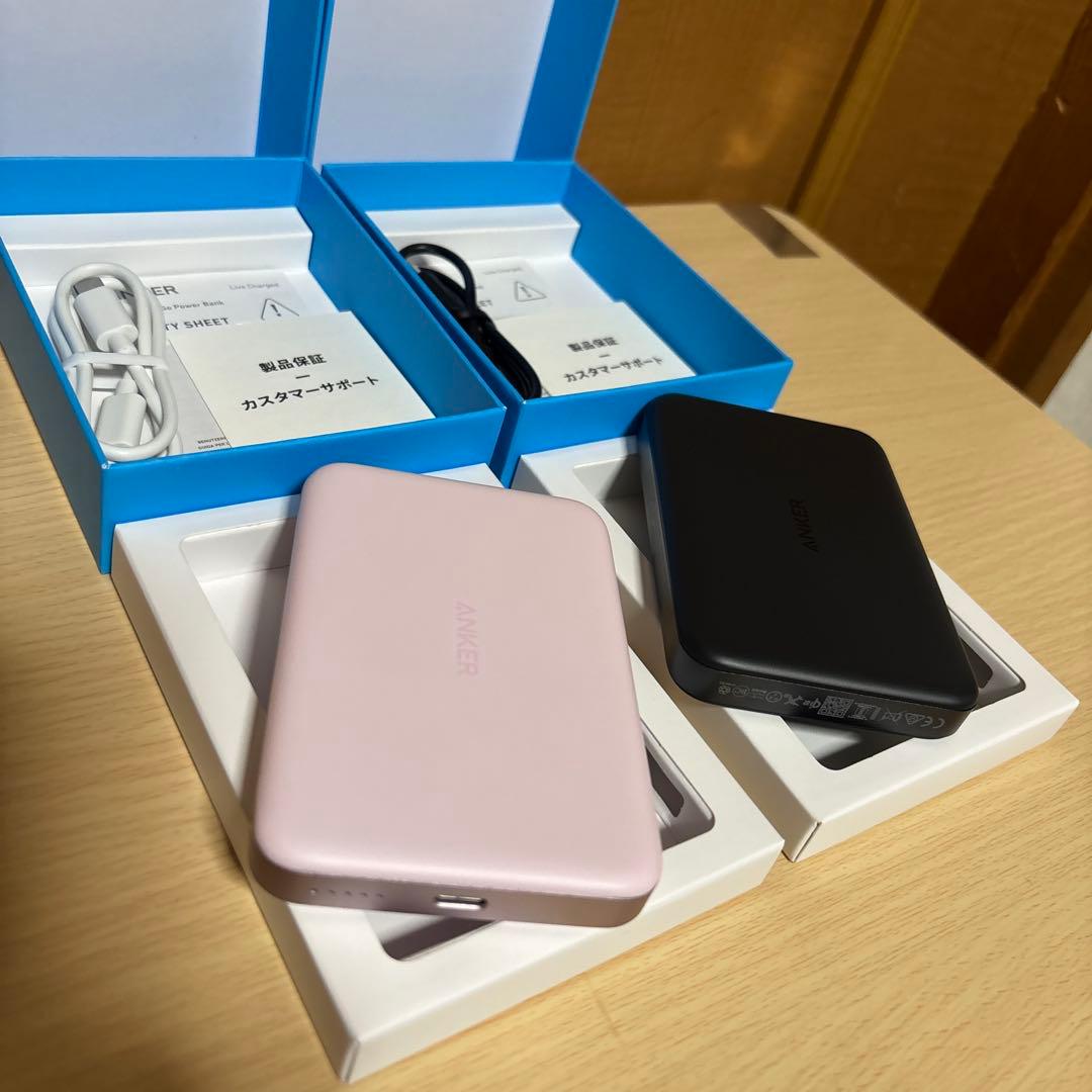 新品　Anker MagGo Power Bank 10000mAh 2色セット
