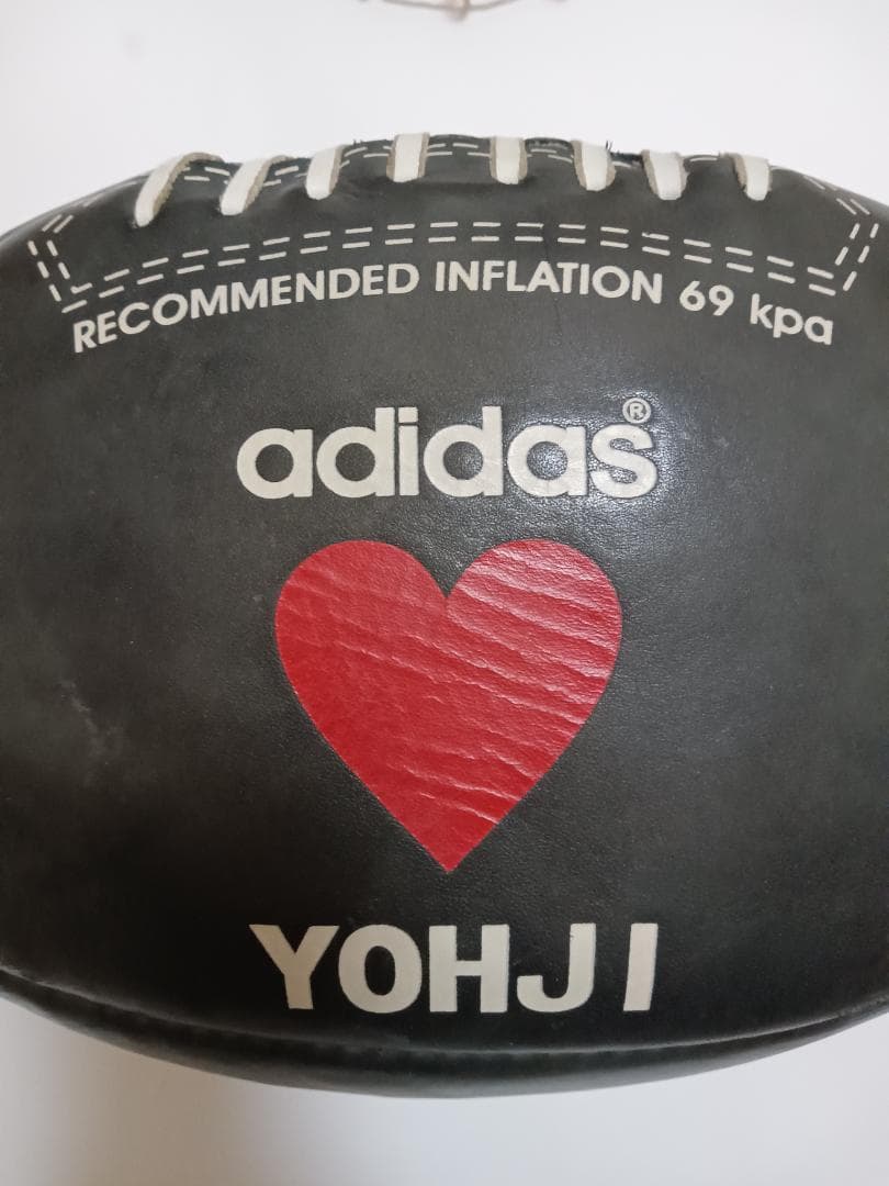 ★ヨウジヤマモト×アディダス・コラボラクビーボール・希少非売品・未使用美品・黒