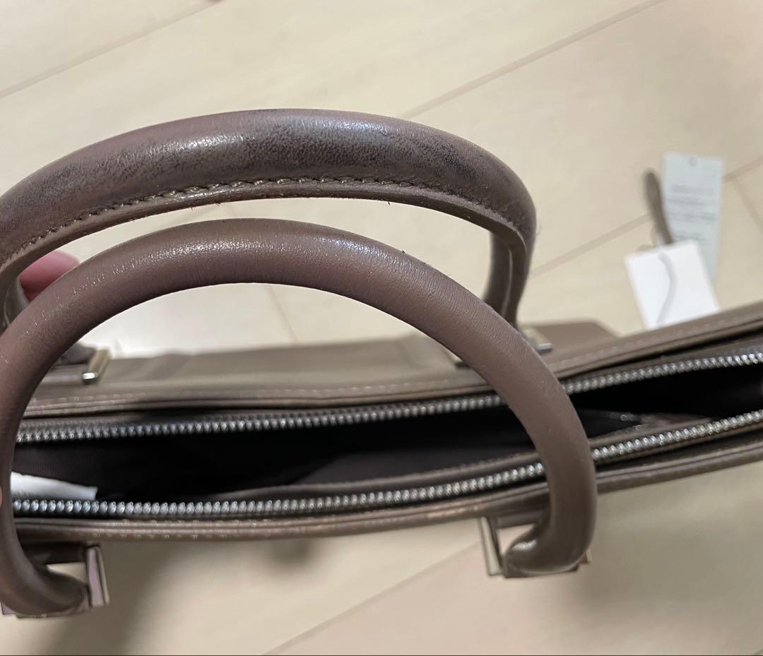 マッキントッシュロンドン 本革ブリーフケース グレージュ 日本製 三陽商会