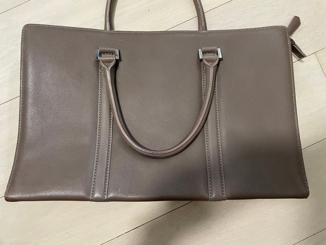 マッキントッシュロンドン 本革ブリーフケース グレージュ 日本製 三陽商会