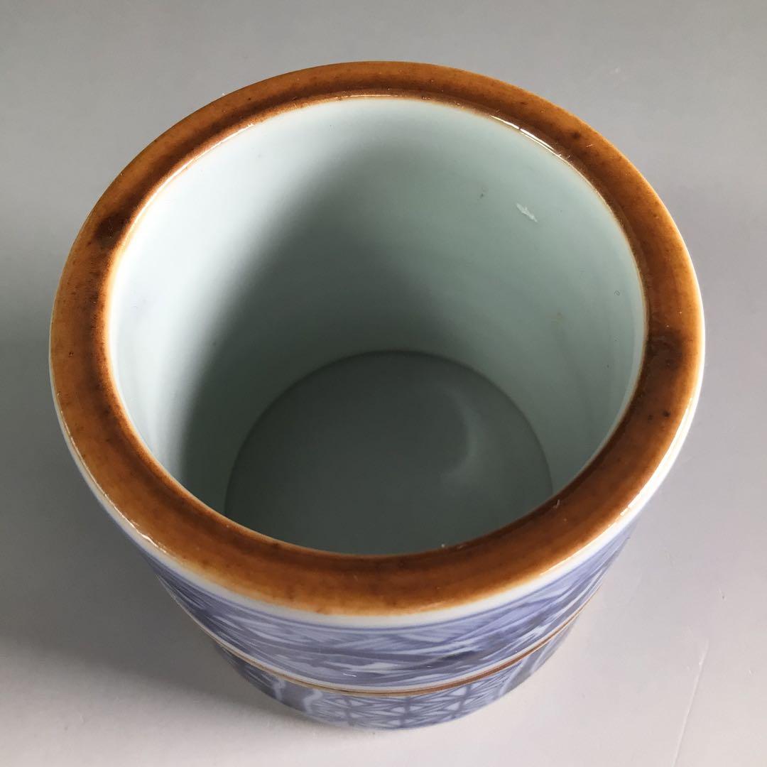 Ｒ２９１　皆具　『平安　昭阿弥造』『染付祥瑞文』　共箱　茶道具