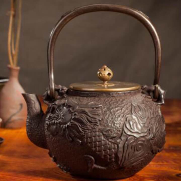 鉄器 急須 伝統工芸 手作り 鉄分補給 鉄瓶　YZS-073