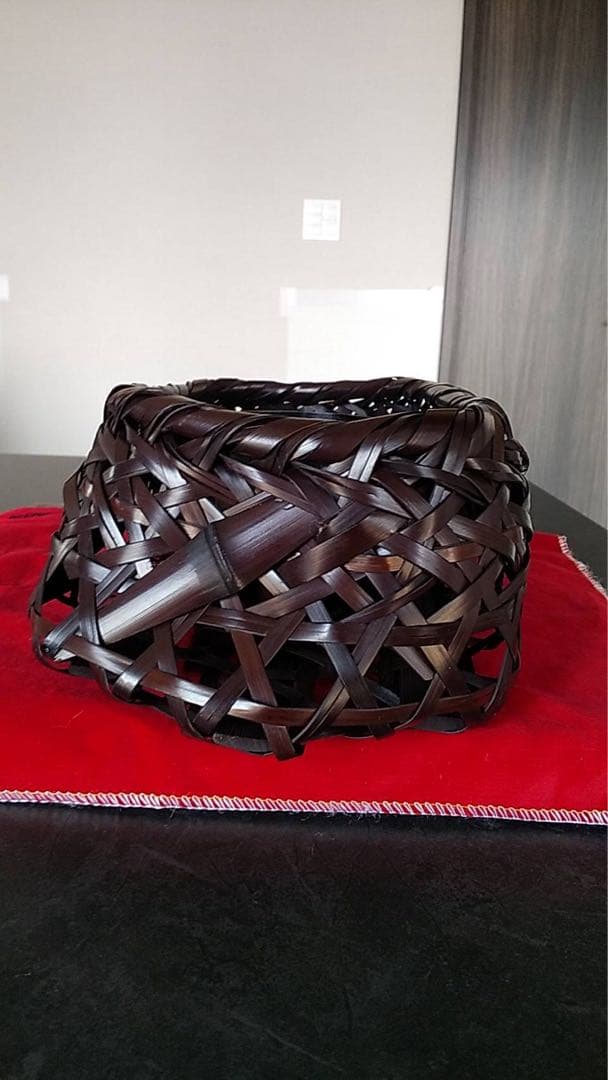 竹細工　花籠　花器　華道　竹籠　古民具　古道具　茶道具