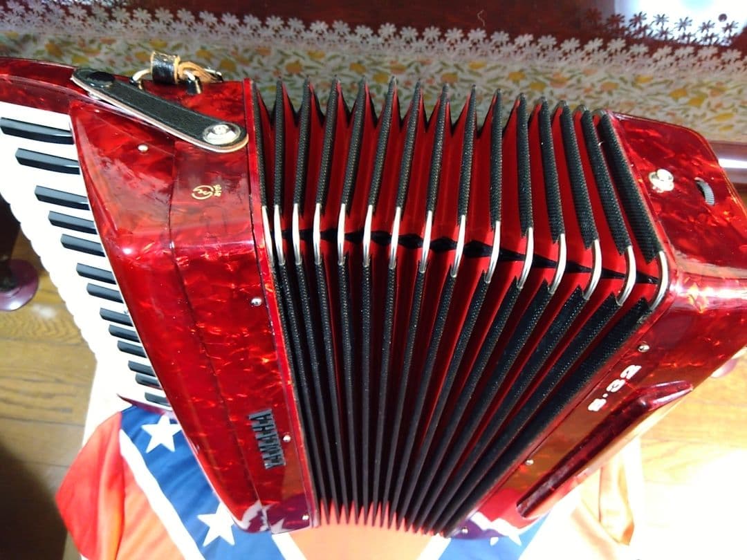 【整備済即演奏可】Yamaha ソプラノ アコーディオン S-32 32鍵
