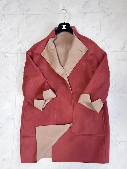 Leilian 極美品 ロロピアーナ×レリアン リバーシブル Wフェイス コート