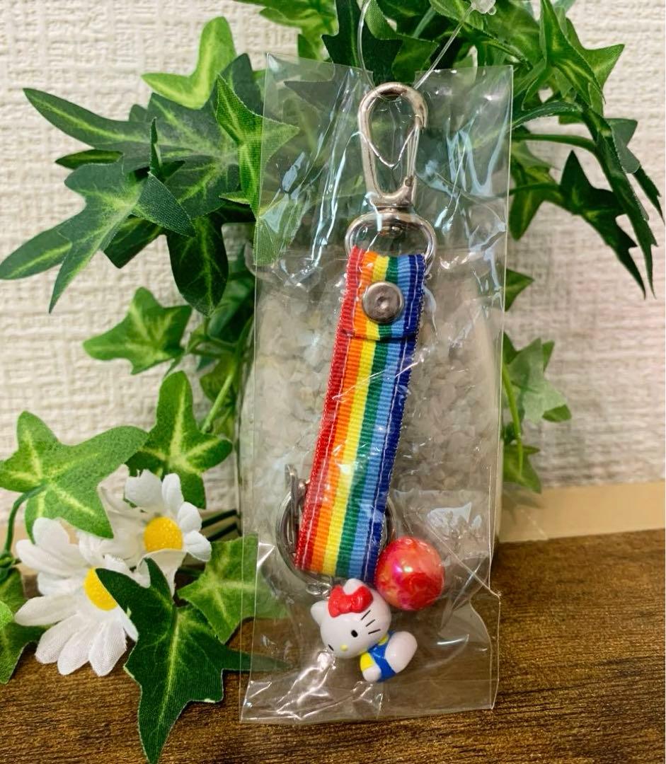 ★激レア★サンリオ　ハローキティ リンゴ　レインボーキーホルダー　2001年製