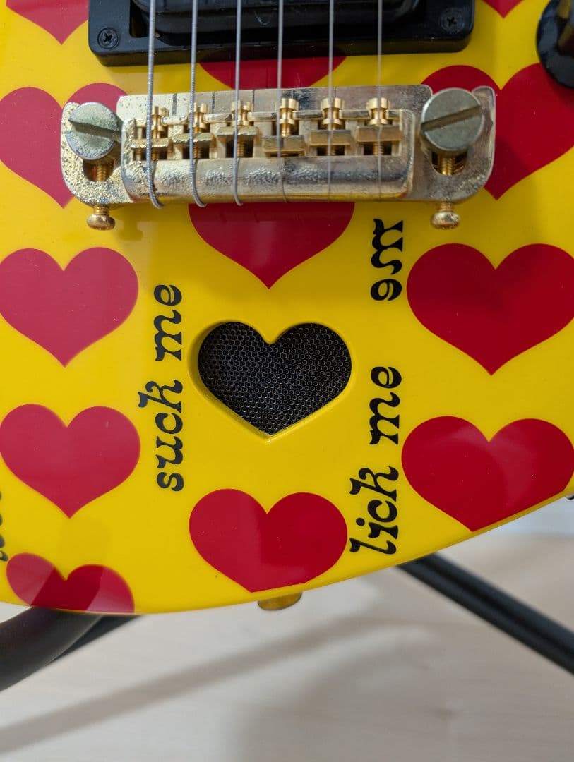 希少 BURNY YH-JR hideモデル アンプ内蔵 モッキンバード ギター