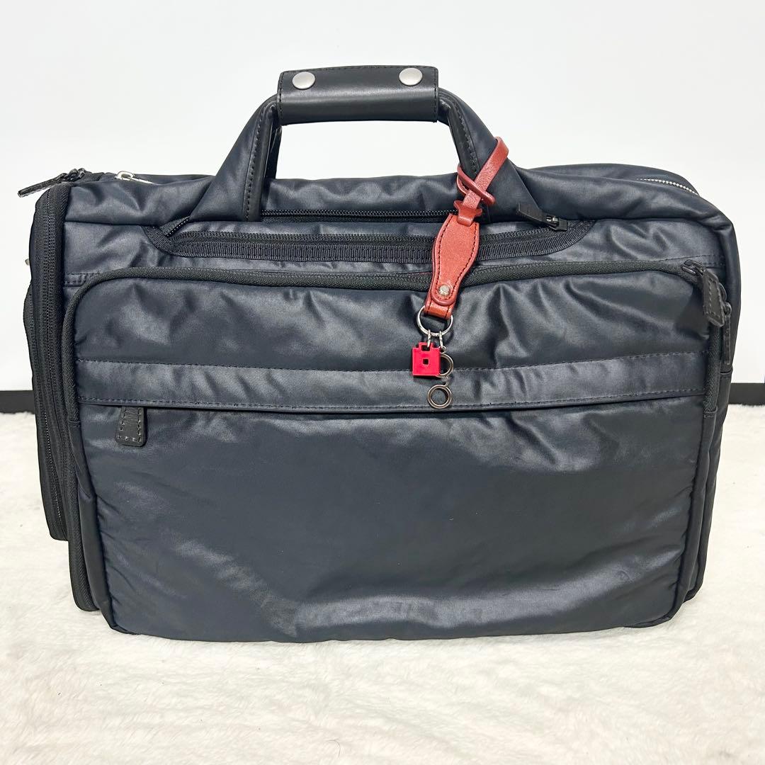 希少❗️豊岡鞄×鯖江眼鏡　眼鏡収納付き　ブリーフケース　3way ビジネスバッグ