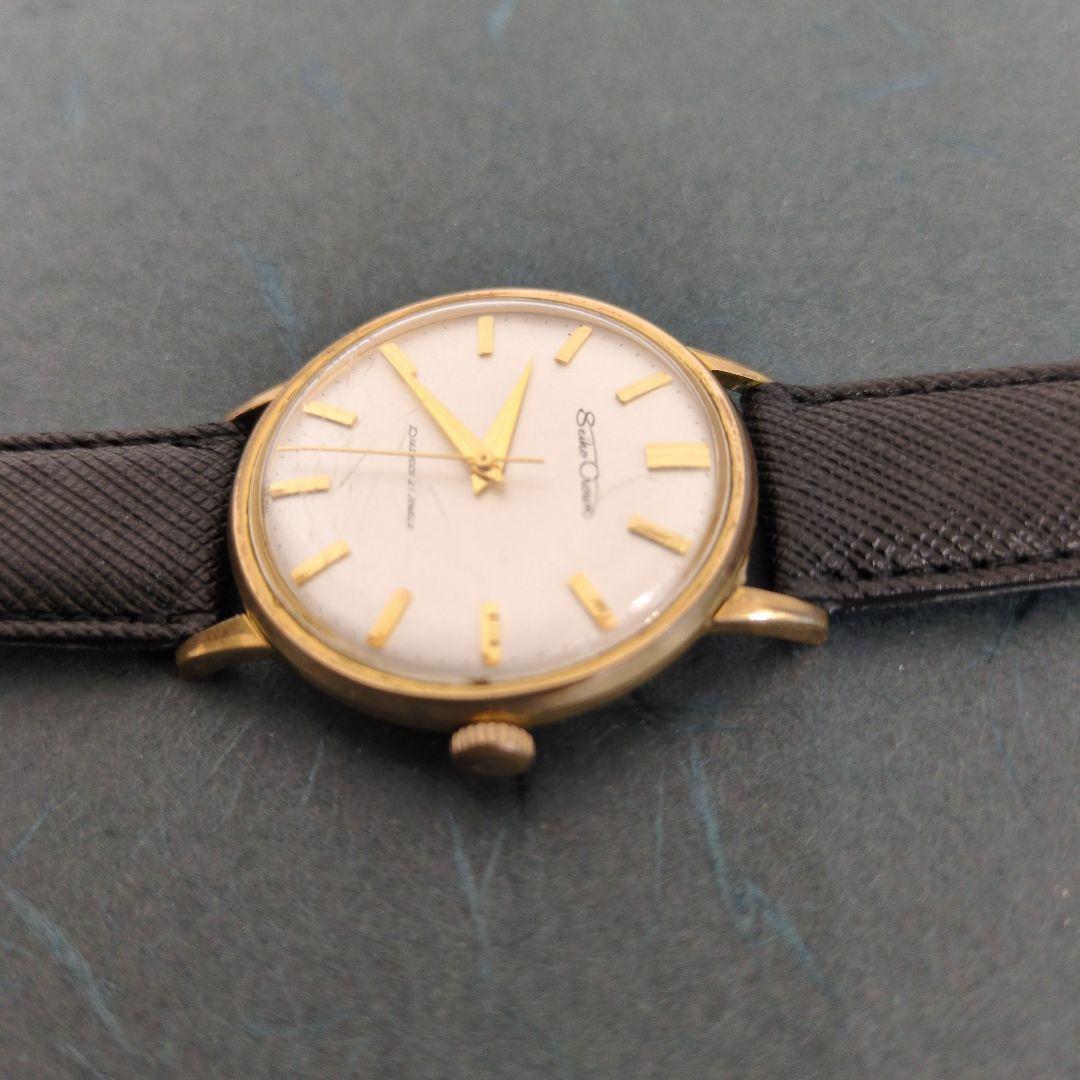 [稼動]SEIKO CROWN 手巻アンティーク腕時計 J14071E 21石