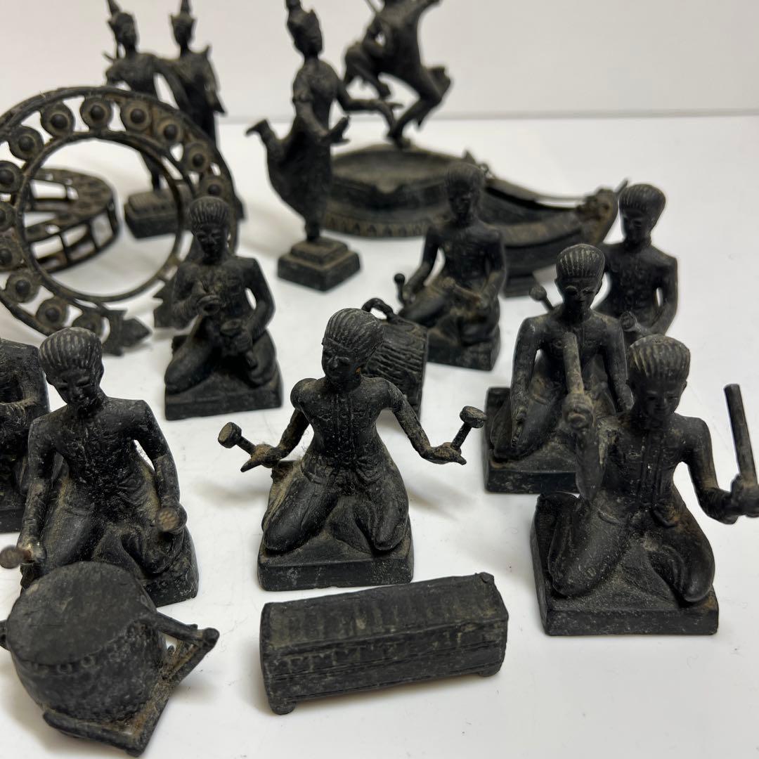 銅器　祭り人物いろいろ　3029g タカチ　東さ7-1223④