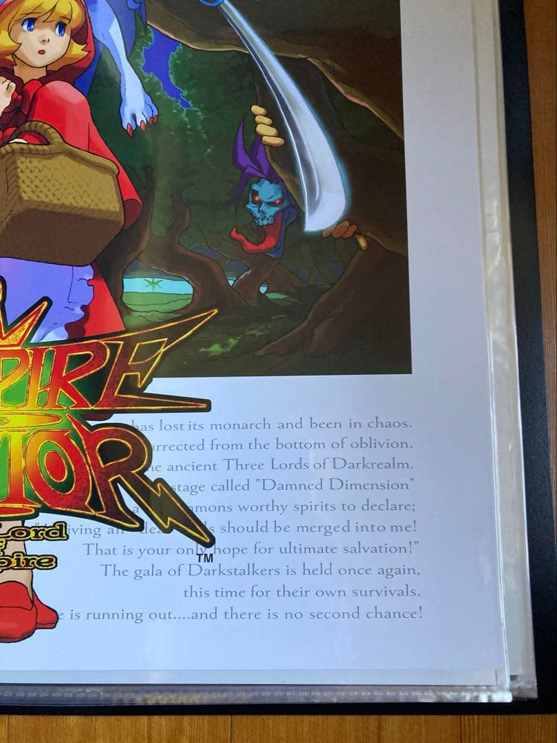 （残りわずか）新品同様品　ヴァンパイアセイヴァー　b2サイズポスター