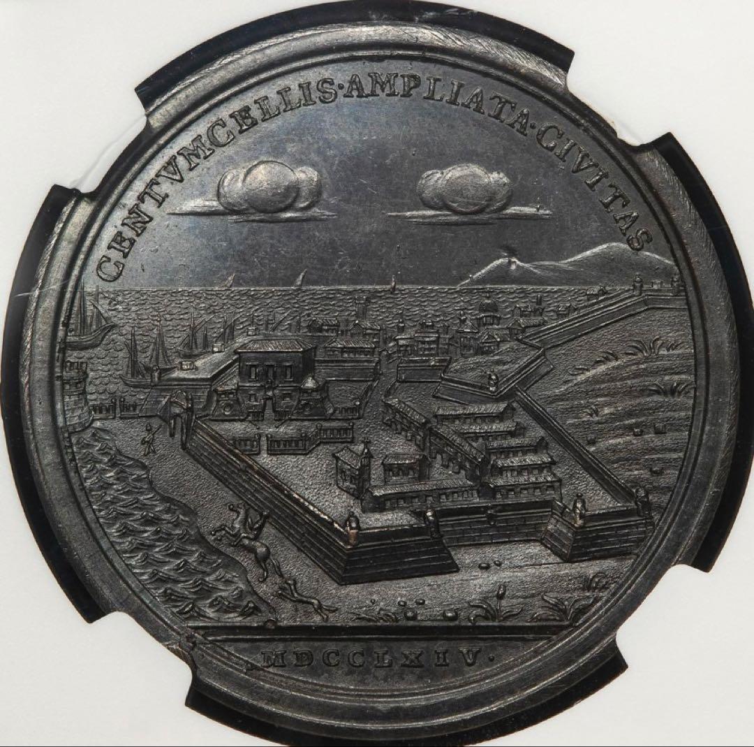 NGC TOP POP‼️唯一鑑定品 クレメンス13世 チヴィタヴェッキアの景観