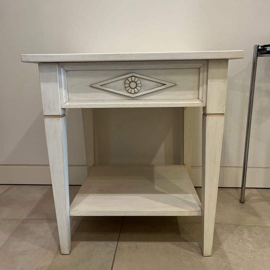 COMPAGNIE DU SUD ホワイトサイドテーブル