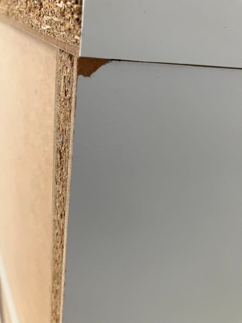 ディスプレイラック ホワイト 高さ123幅116奥行41cm ダメージ有り