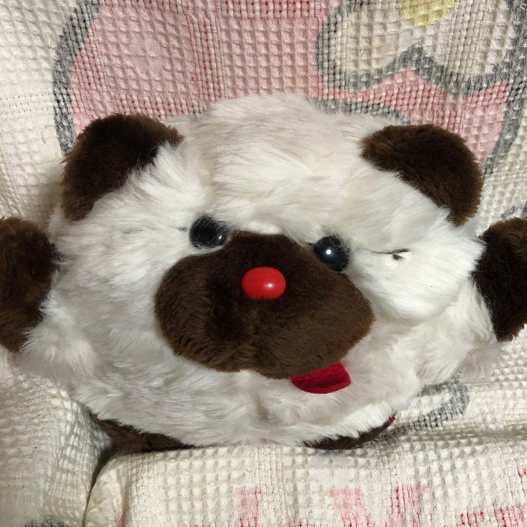 昭和レトロ　ヴィンテージ プチ.アムール　バンダイ　犬　ぬいぐるみ　中古品