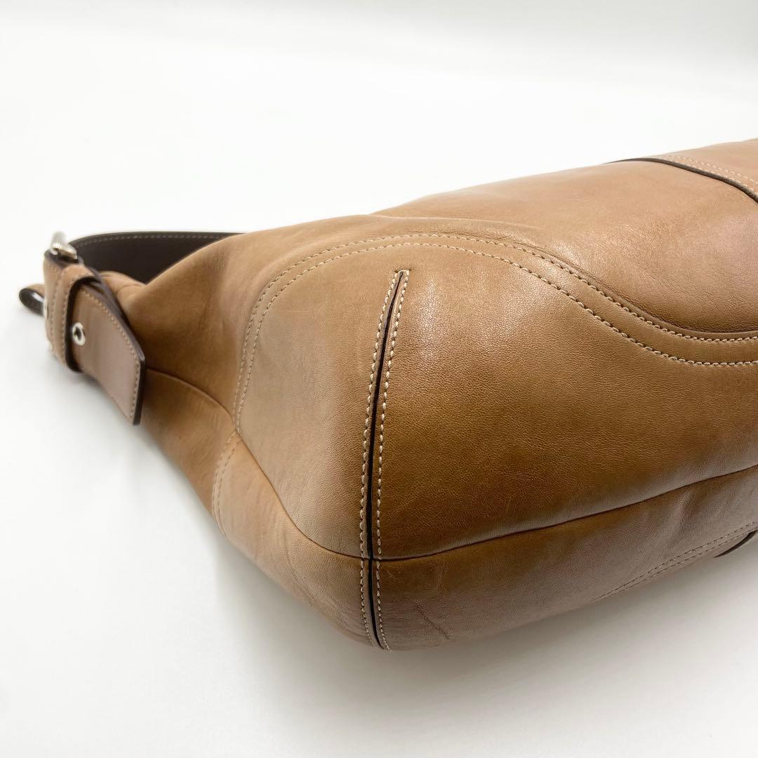 COACH コーチ　ホーボー　y2k ワンショルダー　レザー　キャメル