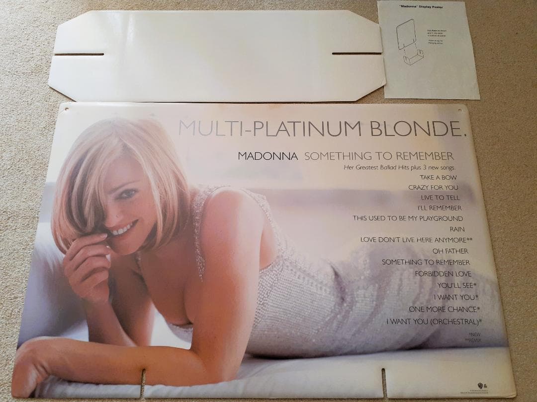 マドンナ　Something To Remember　大型 宣伝用 ディスプレイ