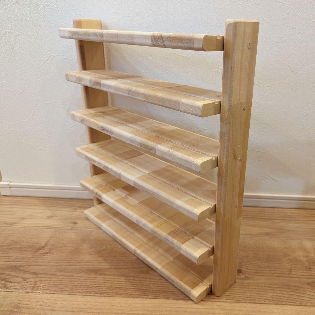 おみなえし様☆　木製オープンシェルフ 5段　トミカ　おもちゃ棚