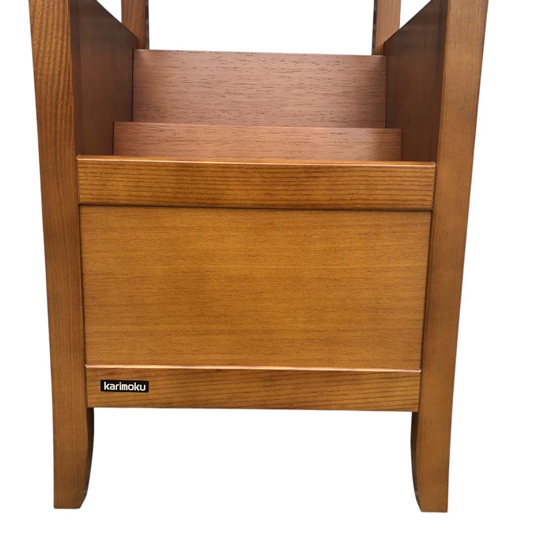 【美品！】Karimoku カリモク家具 電話台・花台 コンセント付き 猫脚
