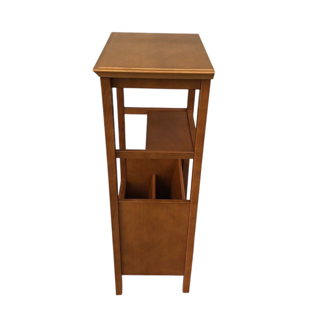 【美品！】Karimoku カリモク家具 電話台・花台 コンセント付き 猫脚