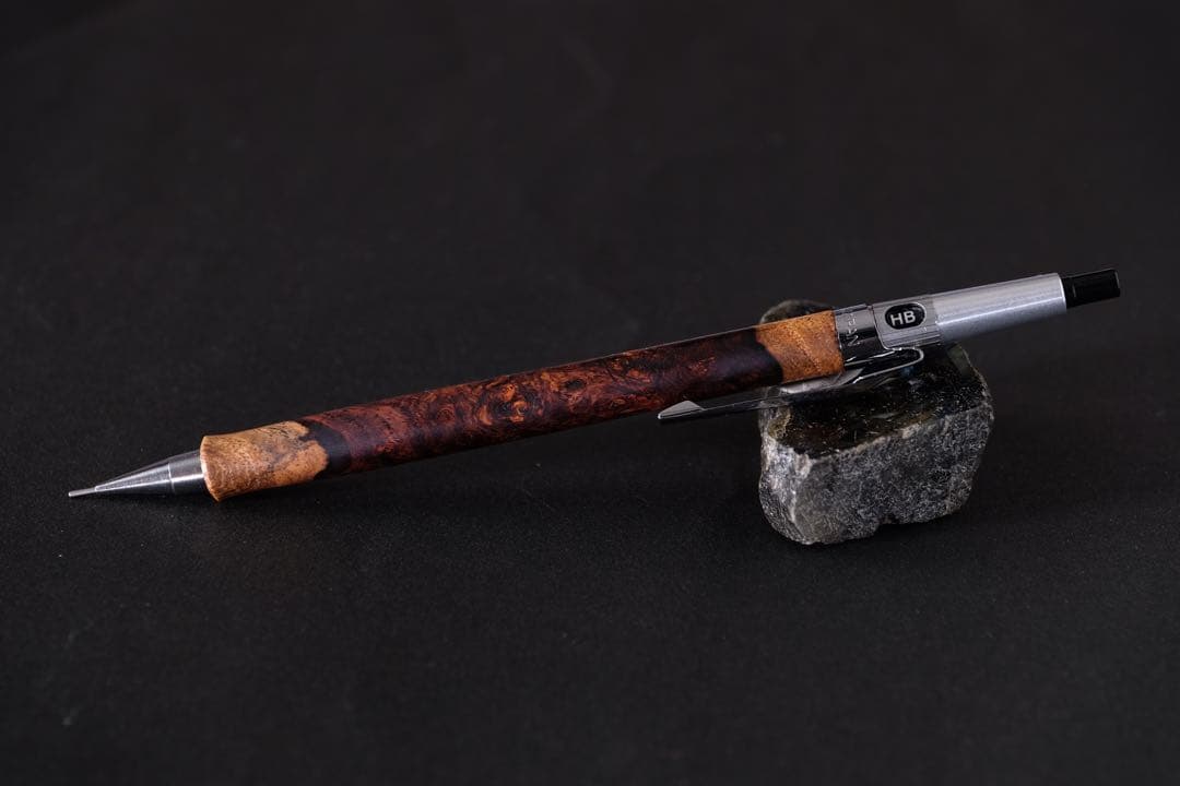 PG5木軸カスタムシャープペンシル0057 ホンジュラスローズ瘤　高村杢工房