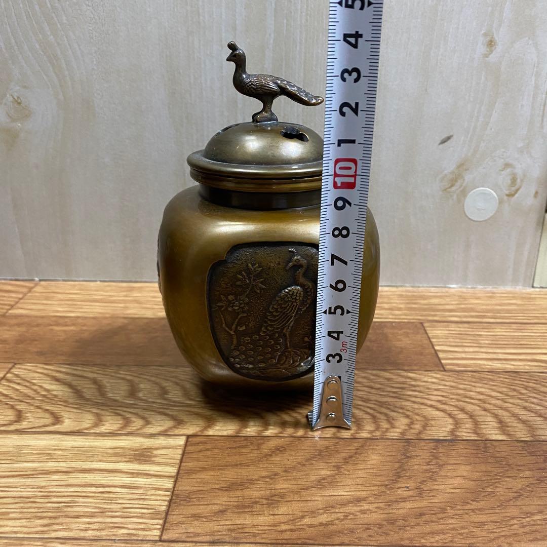 織田幸銅器 香炉 四方間取瑞鳥(小) 高岡銅器 仏具 高級 高級仏具